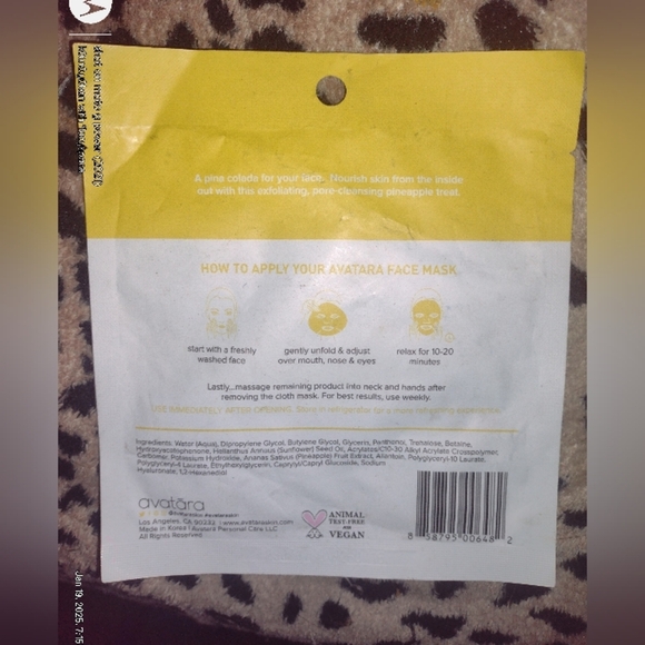 🐼🐼🐼Avatara Pineappy Exfoliating Mask - 0.71 fl oz - Picture 6 of 6